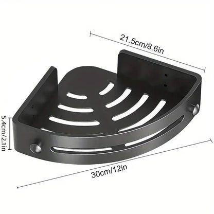 Bathroom Corner Shower Shelf Shampoo Soap Holder Rack Storage Organiser Caddy - Mekamart Australia