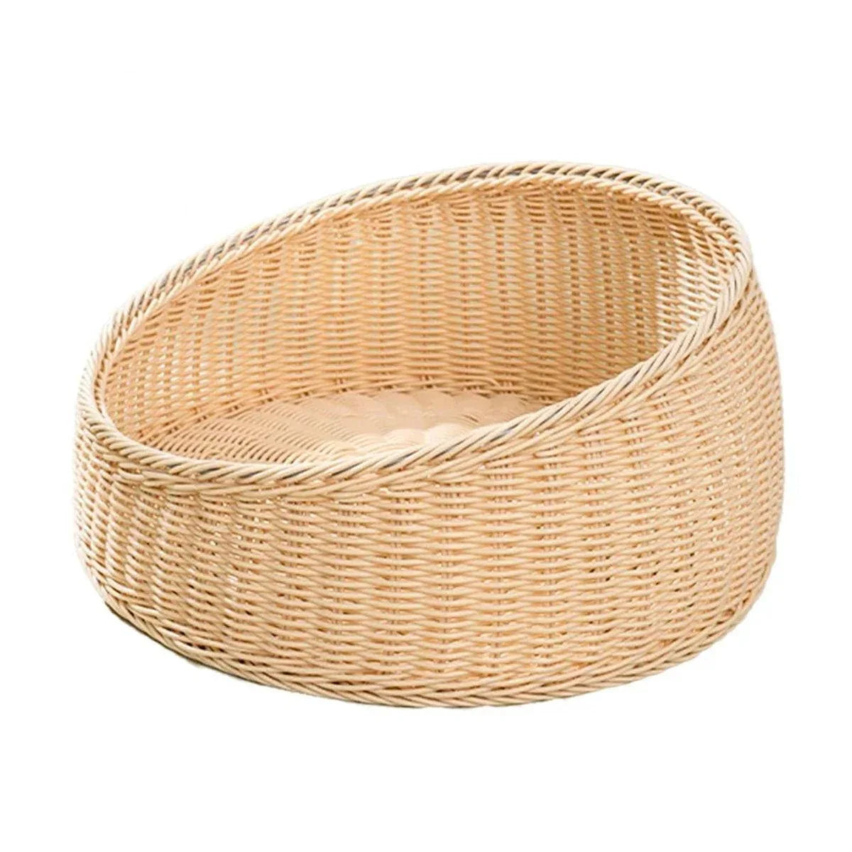 Rattan Cat Nest Four Seasons Open Cat House Summer Bed for Cats Pet Supplies - Green - Mekamart Australia