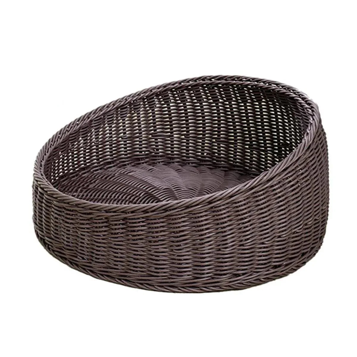 Rattan Cat Nest Four Seasons Open Cat House Summer Bed for Cats Pet Supplies - Green - Mekamart Australia