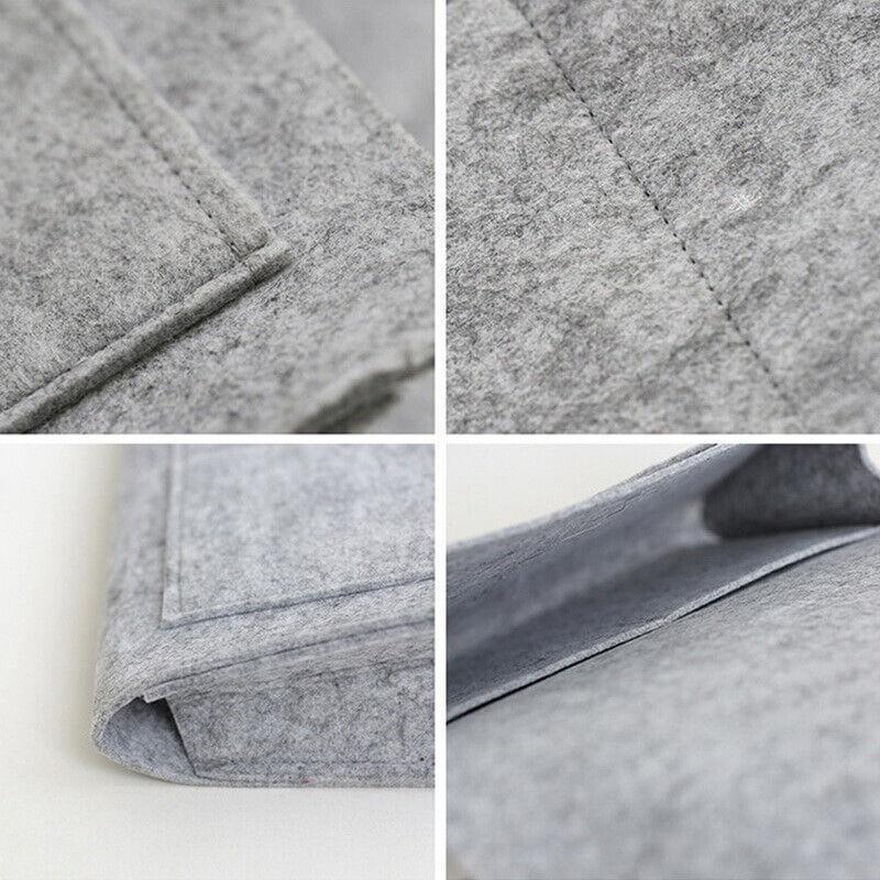 Bedside Storage Caddy Hanging Organizer Pocket Bag for Phone Remote Book - Grey - Mekamart Australia
