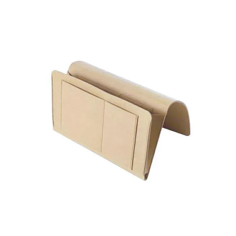 Bedside Storage Caddy Hanging Organizer Pocket Bag for Phone Remote Book - Grey - Mekamart Australia