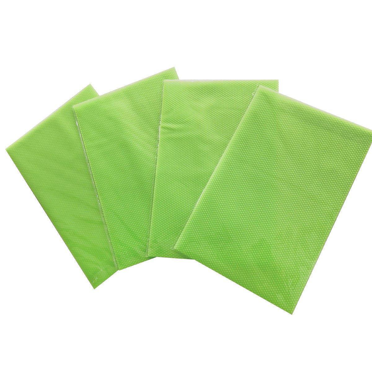 4PCS Cuttable Kitchen Anti-slip Mat Anti-fouling Refrigerator Drawer Liner Mat - Orange - Mekamart Australia