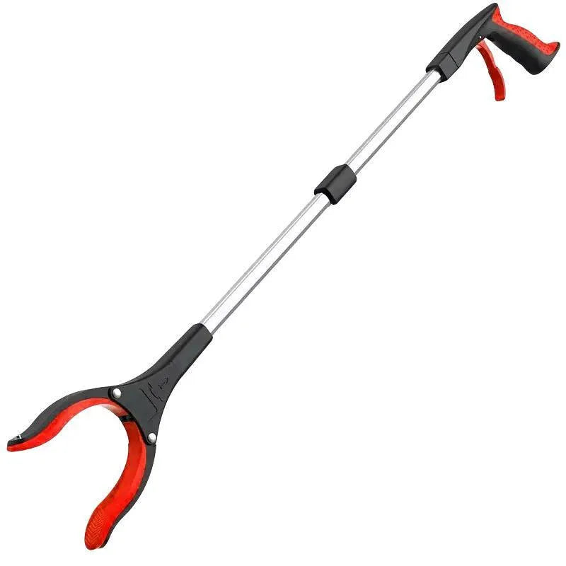 Folding Rubbish Picker Clip Hygiene Trash Grabber Long Handle Waste Cleaner Tool - Blue - Mekamart Australia