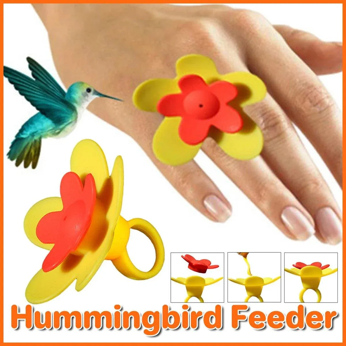 Wearable Bird Feeder Hummingbird Feeder Portable Handheld Bird Feeding Tool
