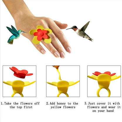 Wearable Bird Feeder Hummingbird Feeder Portable Handheld Bird Feeding Tool