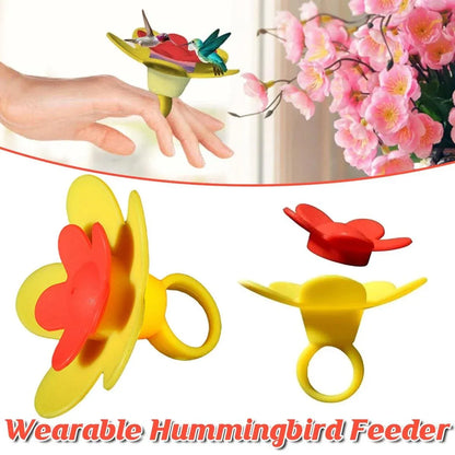 Wearable Bird Feeder Hummingbird Feeder Portable Handheld Bird Feeding Tool
