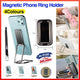 Universal Phone Ring Grip Holder Back Mount Stand for Smartphones and Tablets - Rose Red