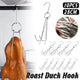 10PCS Stainless Steel Roast Duck Hooks Duty Double Hooks for Chicken Meat Goose - Mekamart Australia