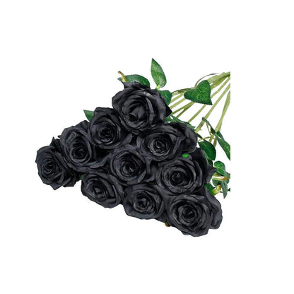 10pcs Artificial Silk Simulation Rose Flowers - Wedding Party Home Decorations - Light-Pink - Mekamart Australia