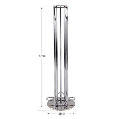 40 Capsules Rotating Coffee Pod Holder Rack for Nespresso Chrome Countertop Stand - Mekamart Australia