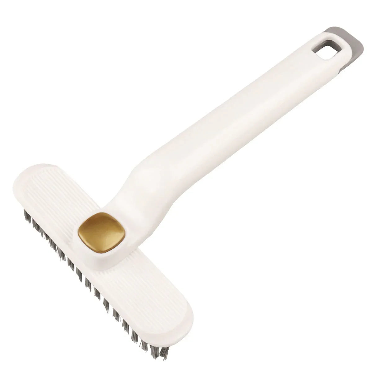 Multi-Functional Rotary Cleaning Brush Hard Bristle Slot Seam Wall Tile Brush - White - Mekamart Australia