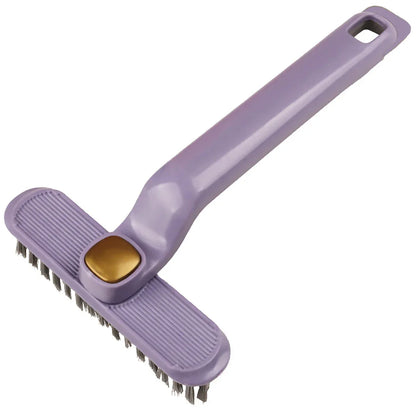 Multi-Functional Rotary Cleaning Brush Hard Bristle Slot Seam Wall Tile Brush - White - Mekamart Australia