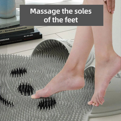 Silicone Foot Scrubber Rabbit Tub Mat Suction Cup Exfoliating Brush Cleaning Mat - Pink - Mekamart Australia