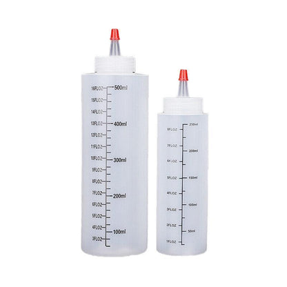 Squeeze Condiment Dispenser Bottles 250ml 500ml Sauce Craft Use Set of 6 - 250ML - Mekamart Australia