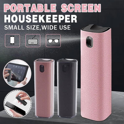 Phone Screen Cleaner Spray Fragrance Computer Screen Dust Removal Tool - Grey-without shell