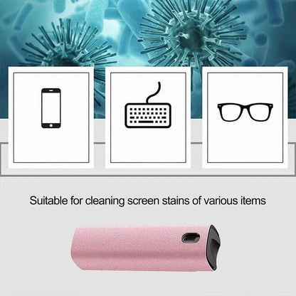 Phone Screen Cleaner Spray Fragrance Computer Screen Dust Removal Tool - Grey-without shell