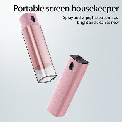 Phone Screen Cleaner Spray Fragrance Computer Screen Dust Removal Tool - Grey-without shell
