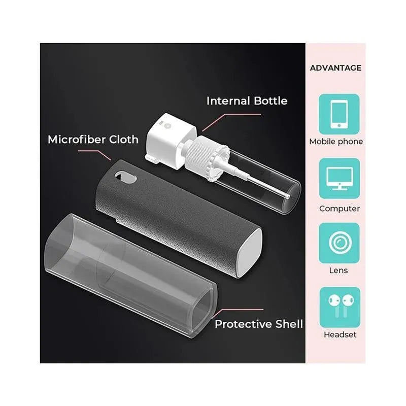 Phone Screen Cleaner Spray Fragrance Computer Screen Dust Removal Tool - Pink-with shell