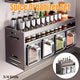Wall Mounted Kitchen Spice Box Shelf Multifunctional Organiser for Herbs Spices - 3-Grids - Mekamart Australia