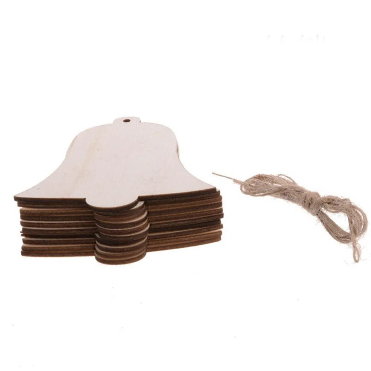 Wooden Christmas Hanging Ornament for Tree DIY Craft Decoration 10pcs - Heart - Mekamart Australia