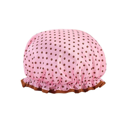 Woman Shower Cap Reusable Long Hair Large Turban Bathroom Waterproof Hair Cap - Coconut Tree - Mekamart Australia
