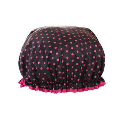 Woman Shower Cap Reusable Long Hair Large Turban Bathroom Waterproof Hair Cap - Coconut Tree - Mekamart Australia