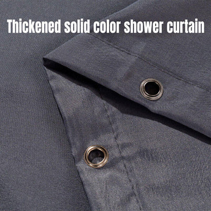 Solid Color Waterproof Shower Curtain Bathroom Decor Resistant Fabric Liner - Blue - Mekamart Australia