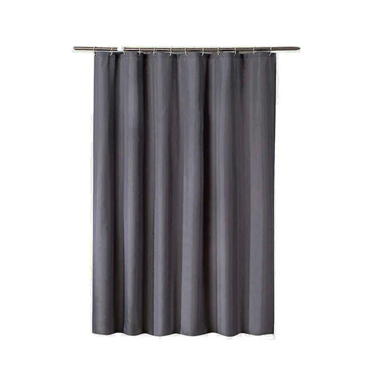 Solid Color Waterproof Shower Curtain Bathroom Decor Resistant Fabric Liner - Blue - Mekamart Australia