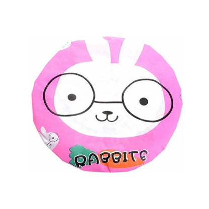 Reusable Women Girls Hair Wrap Waterproof Shower Bath Shower Cap Hat - Giraffe - Mekamart Australia