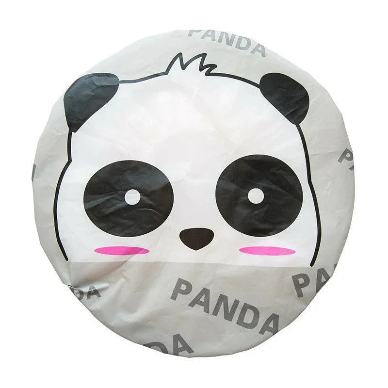 Reusable Women Girls Hair Wrap Waterproof Shower Bath Shower Cap Hat - Giraffe - Mekamart Australia