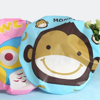 Reusable Women Girls Hair Wrap Waterproof Shower Bath Shower Cap Hat - Monkey - Mekamart Australia