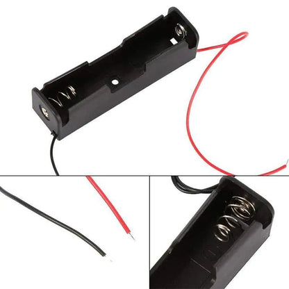 8 Pack 18650 Single Battery Holder Case Rechargeable 18650 Wire Lead Lithium