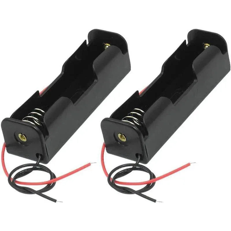 8 Pack 18650 Single Battery Holder Case Rechargeable 18650 Wire Lead Lithium