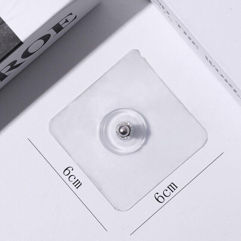 10X Punch-Free Adhesive Wall Hanging Hooks - 10mm - Mekamart Australia