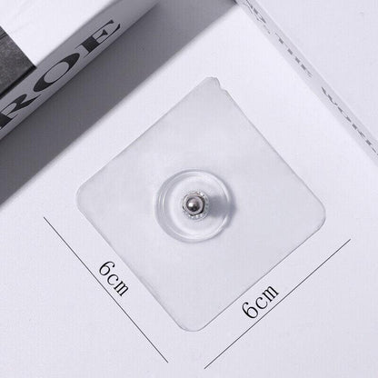 10X Punch-Free Adhesive Wall Hanging Hooks - 10mm - Mekamart Australia