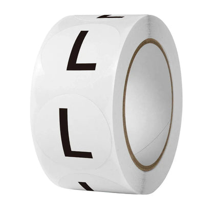 7 Rolls Clothing Size Label Sticker 1Inch Round Size Sticker Labels Self Adhesive