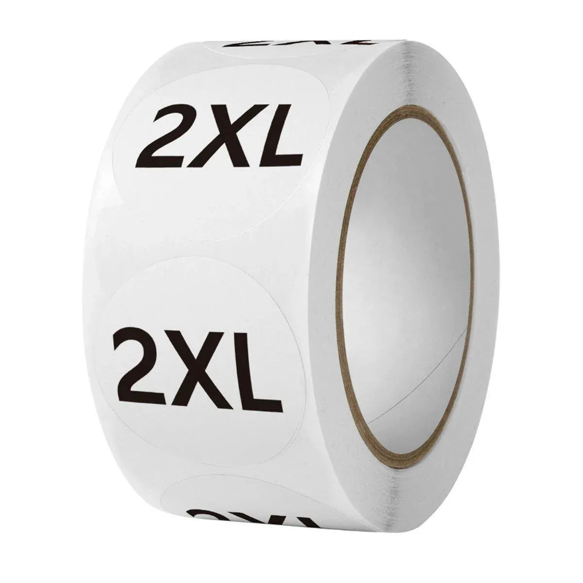 7 Rolls Clothing Size Label Sticker 1Inch Round Size Sticker Labels Self Adhesive