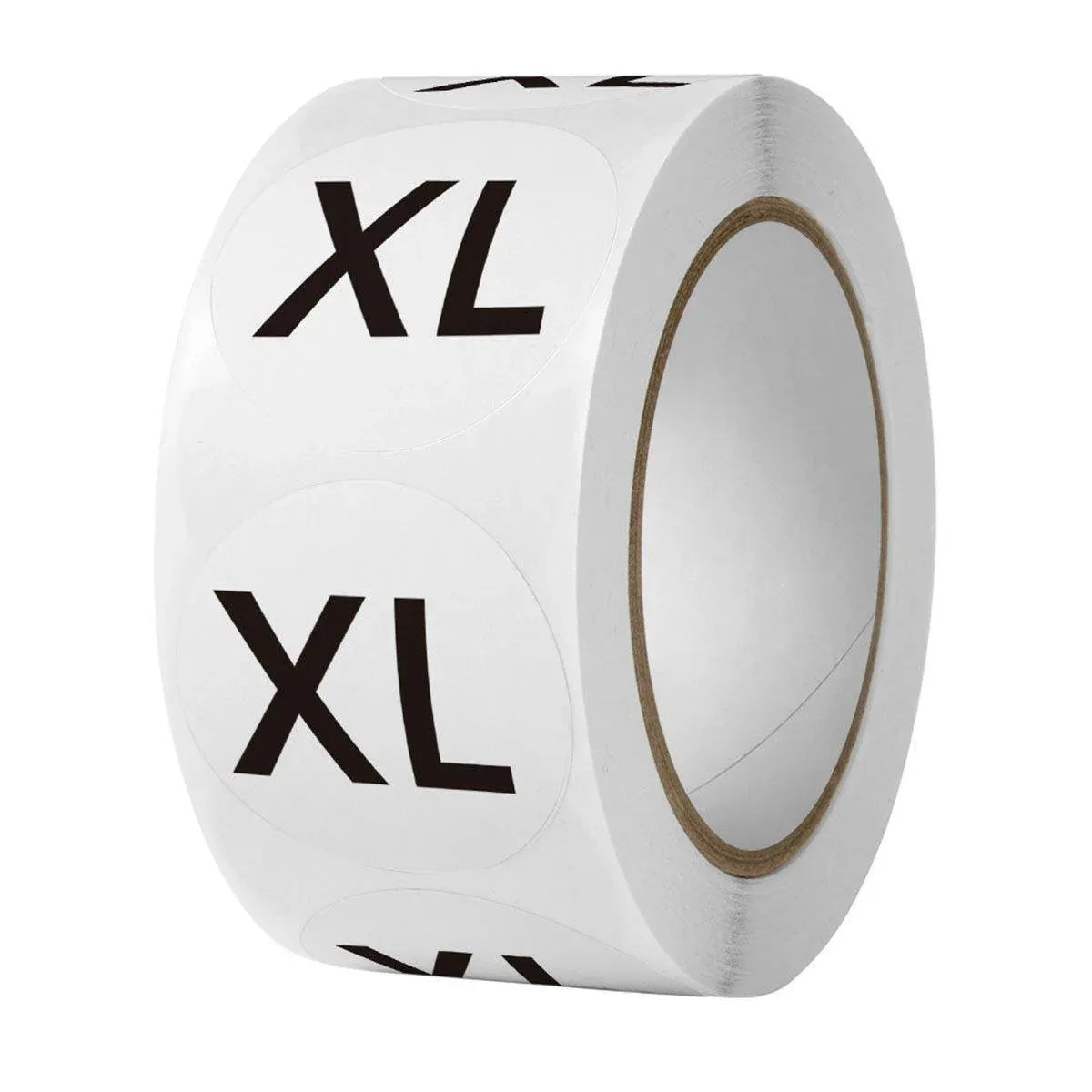 7 Rolls Clothing Size Label Sticker 1Inch Round Size Sticker Labels Self Adhesive