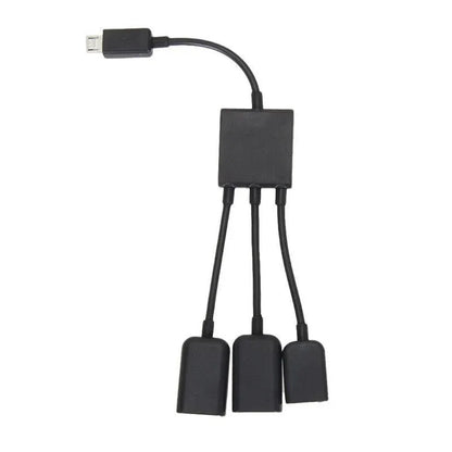 Micro USB 2.0 OTG HUB Cable Adapter AU Male to Female Dual Host Fast Transfer