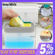 2 In 1 Soap Pump Dispenser Sponge Holder Dish Washing Liquid Container Kitchen - Grey - Mekamart Australia