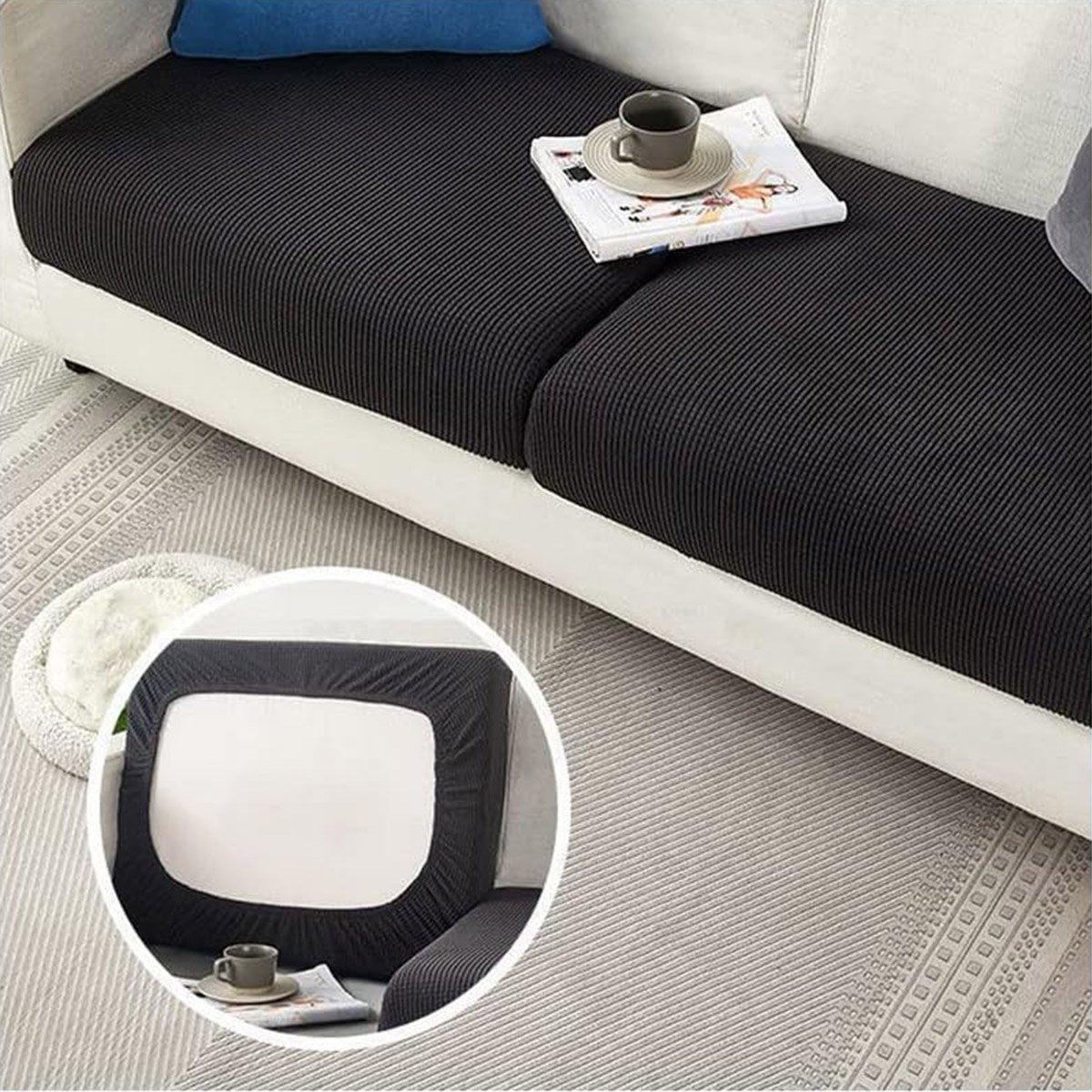 Stretch Sofa Slipcover 4 Seasons Universal Couch Protector Elastic Fabric Cover - Single-Dark-Grey - Mekamart Australia