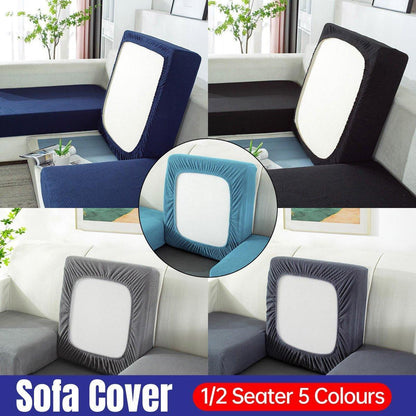 Stretch Sofa Slipcover 4 Seasons Universal Couch Protector Elastic Fabric Cover - Single-Navy - Mekamart Australia