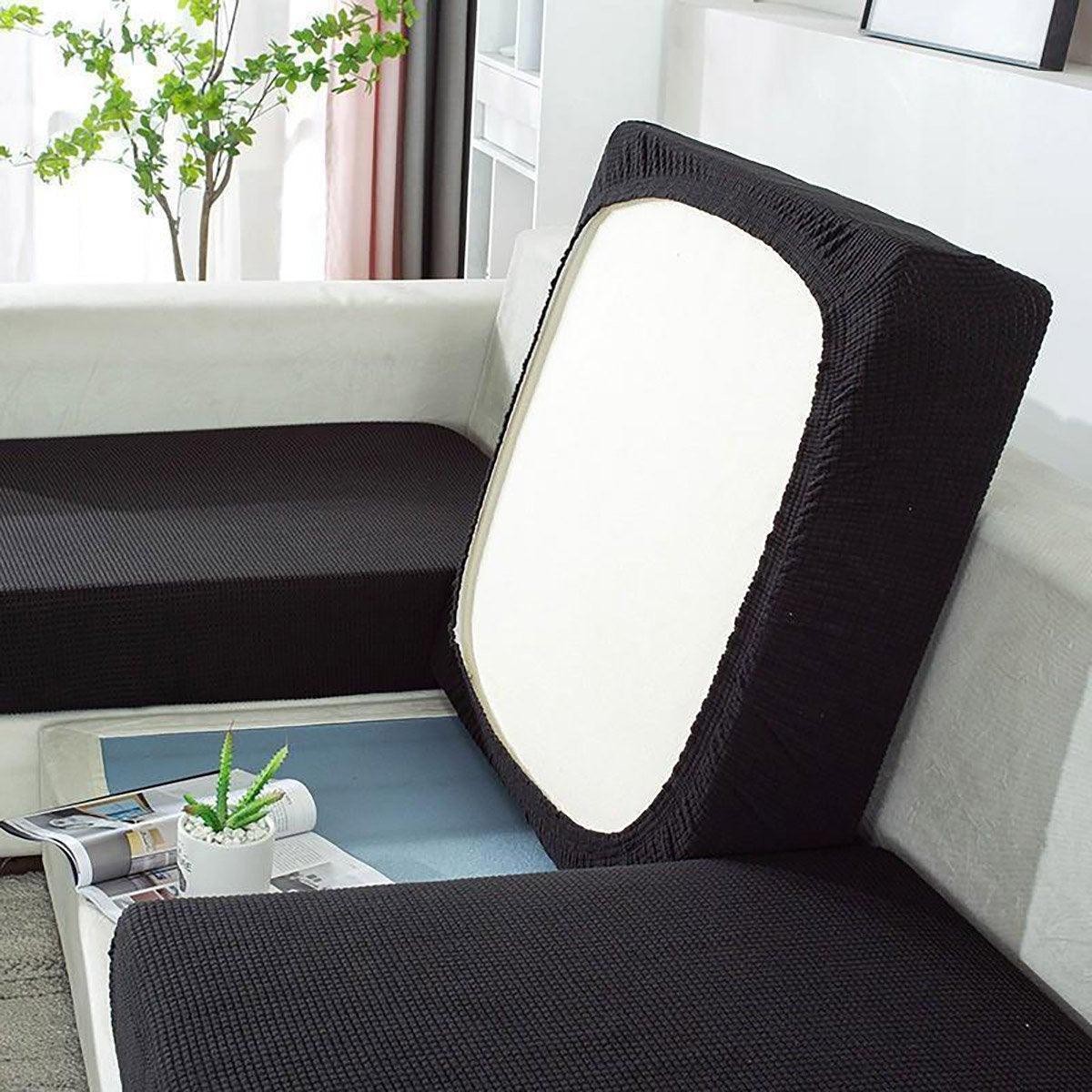 Stretch Sofa Slipcover 4 Seasons Universal Couch Protector Elastic Fabric Cover - Single-Navy - Mekamart Australia