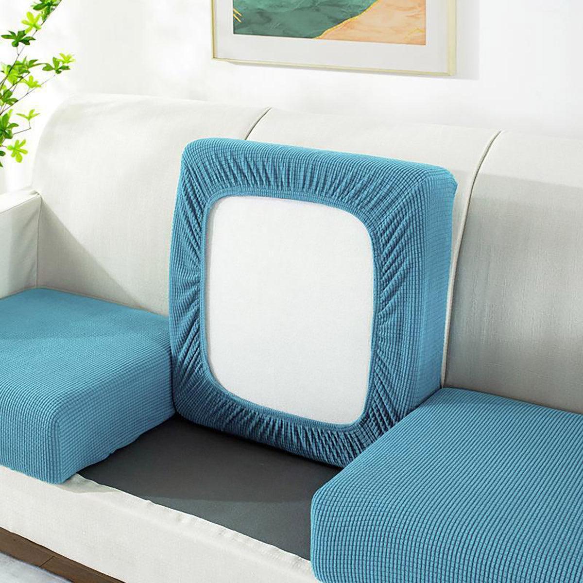Stretch Sofa Slipcover 4 Seasons Universal Couch Protector Elastic Fabric Cover - Single-Navy - Mekamart Australia