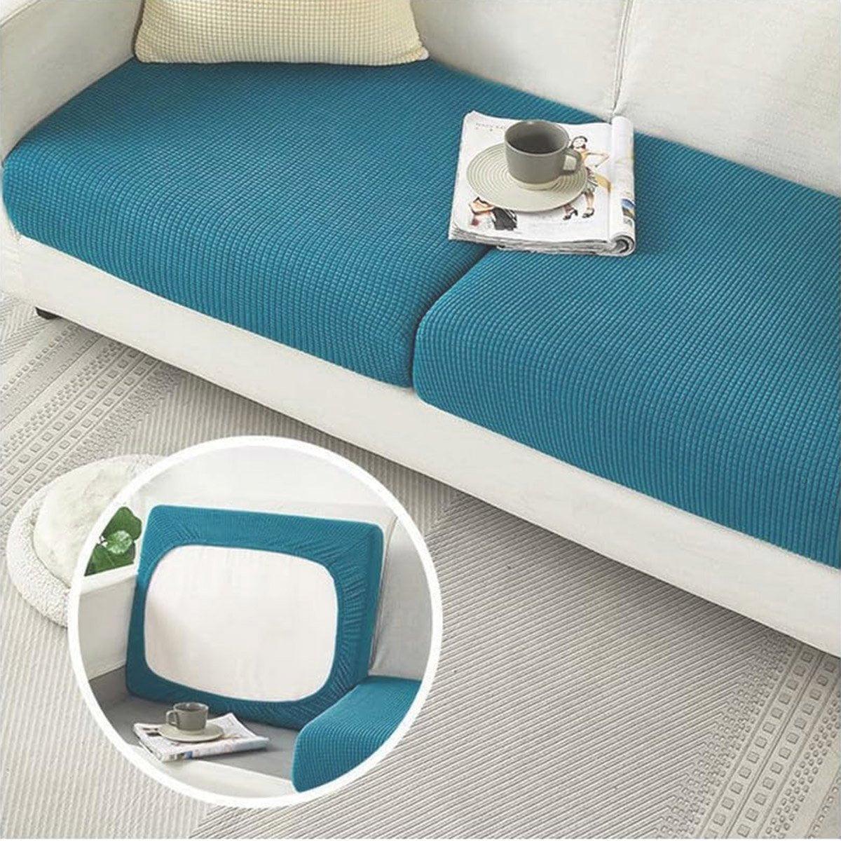 Stretch Sofa Slipcover 4 Seasons Universal Couch Protector Elastic Fabric Cover - Single-Navy - Mekamart Australia