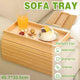 Sofa Armrest Foldable Tray Organizer Dinner Plate Storage Tray Multi-purpose - Mekamart Australia