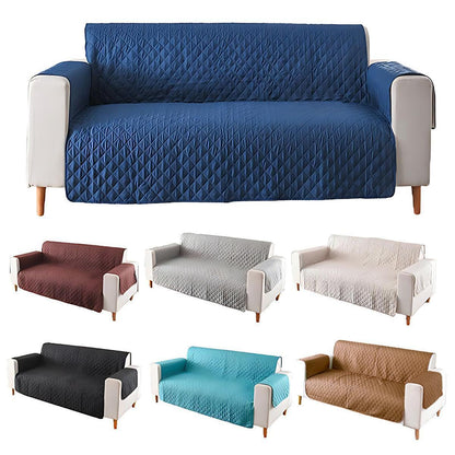 130X195cm Seater Pet Sofa Protector Cover Quilted Couch Covers Lounge Slipcover - Beige - Mekamart Australia
