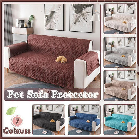 190x195cm Seater Pet Sofa Protector Cover Quilted Couch Covers Lounge Slipcover - Beige - Mekamart Australia