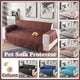 190x195cm Seater Pet Sofa Protector Cover Quilted Couch Covers Lounge Slipcover - Beige - Mekamart Australia