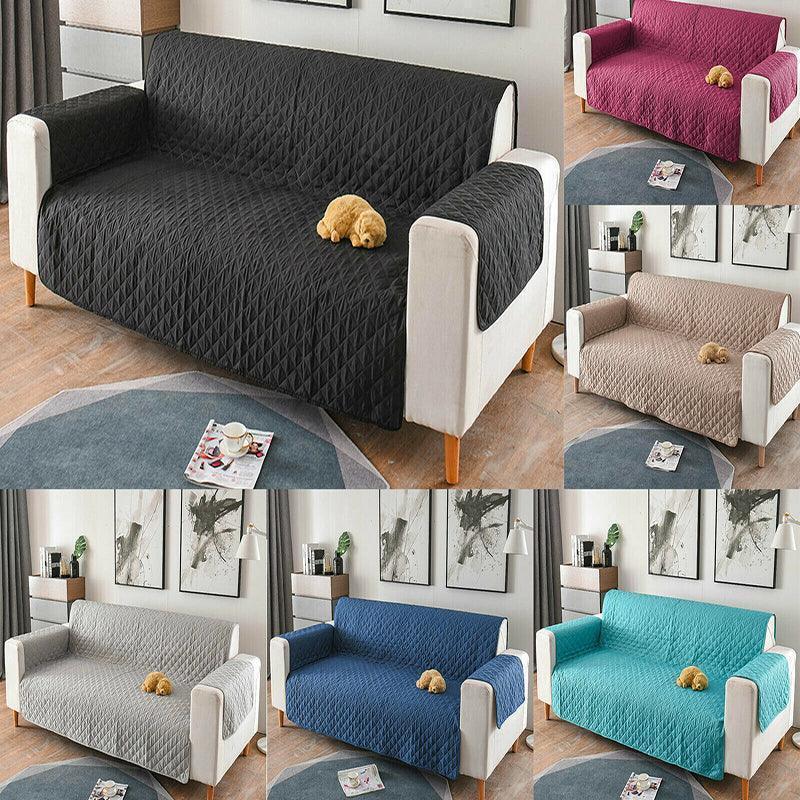 190x195cm Seater Pet Sofa Protector Cover Quilted Couch Covers Lounge Slipcover - Beige - Mekamart Australia